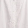 Korte pyjama-tanktop van linnenmix met plooitjes