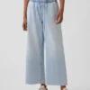 Laag uitgesneden, comfortabele, loszittende cropped Jeans in jaren '90-stijl
