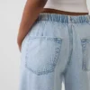 Laag uitgesneden, comfortabele, loszittende cropped Jeans in jaren '90-stijl