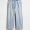 Laag uitgesneden, comfortabele, loszittende cropped Jeans in jaren '90-stijl