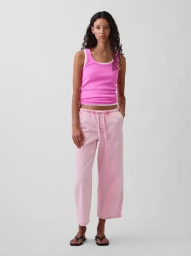 Laag uitgesneden, loszittende '90s Easy Crop-Jeans