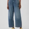 Laag uitgesneden, loszittende '90s Easy Crop-Jeans