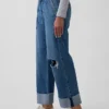 Laag uitgesneden, loszittende '90s Easy Crop-Jeans