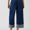 Laag uitgesneden, loszittende '90s Easy Crop-Jeans