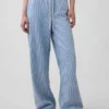 Laag uitgesneden, ultrazachte, comfortabele '90s-stijl loszittende gestreepte Jeans