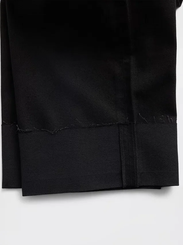 Laag uitgesneden, ultrazachte, loszittende cropped Jeans in jaren '90-stijl