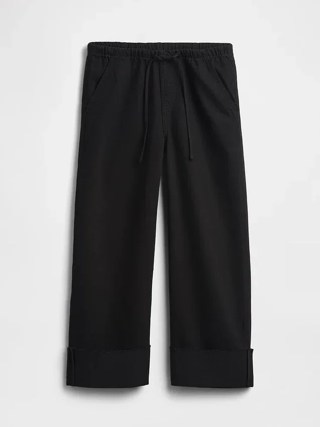 Laag uitgesneden, ultrazachte, loszittende cropped Jeans in jaren '90-stijl