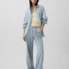 Laag uitgesneden, ultrazachte, loszittende Jeans in jaren '90-stijl