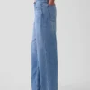 Laag uitgesneden, ultrazachte, loszittende Jeans in jaren '90-stijl