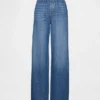 Laag uitgesneden, ultrazachte, loszittende Jeans in jaren '90-stijl