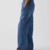Laag uitgesneden, ultrazachte, loszittende Jeans in jaren '90-stijl met dolfinzoom