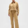 Laaggetailleerde '90s losse micro-riemjeans