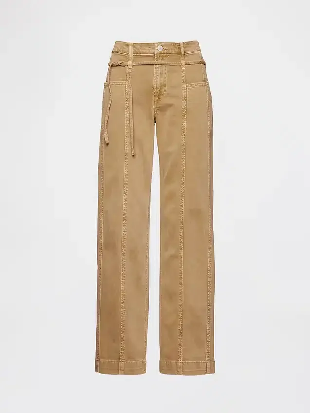 Laaggetailleerde '90s losse micro-riemjeans