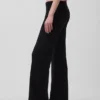 Laaggetailleerde katoenmix-trui met bootcut-stijl als broek