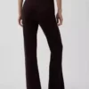 Laaggetailleerde katoenmix-trui met bootcut-stijl als broek