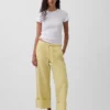 Laaggetailleerde, ultrazachte, loszittende cropped Jeans in jaren ’90-stijl