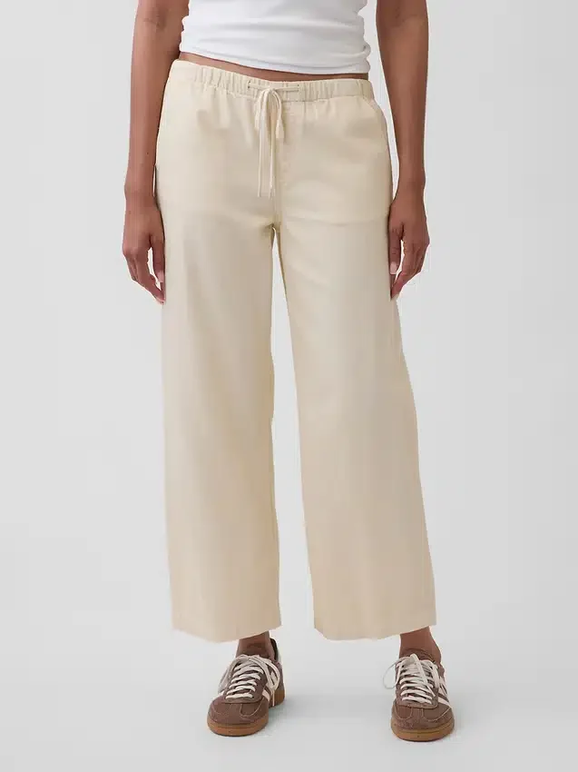 Laaggetailleerde, ultrazachte, loszittende cropped Jeans in jaren ’90-stijl
