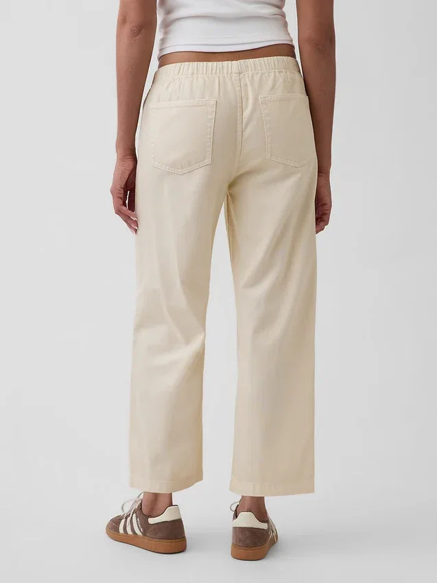 Laaggetailleerde, ultrazachte, loszittende cropped Jeans in jaren ’90-stijl