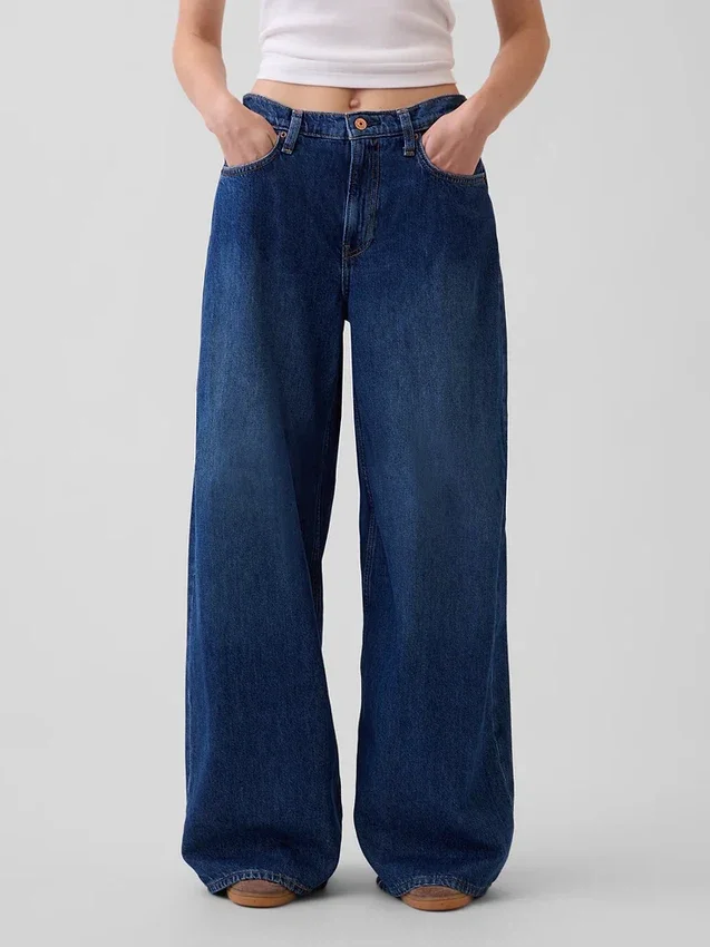 Laaghangende, extra wijde Jeans