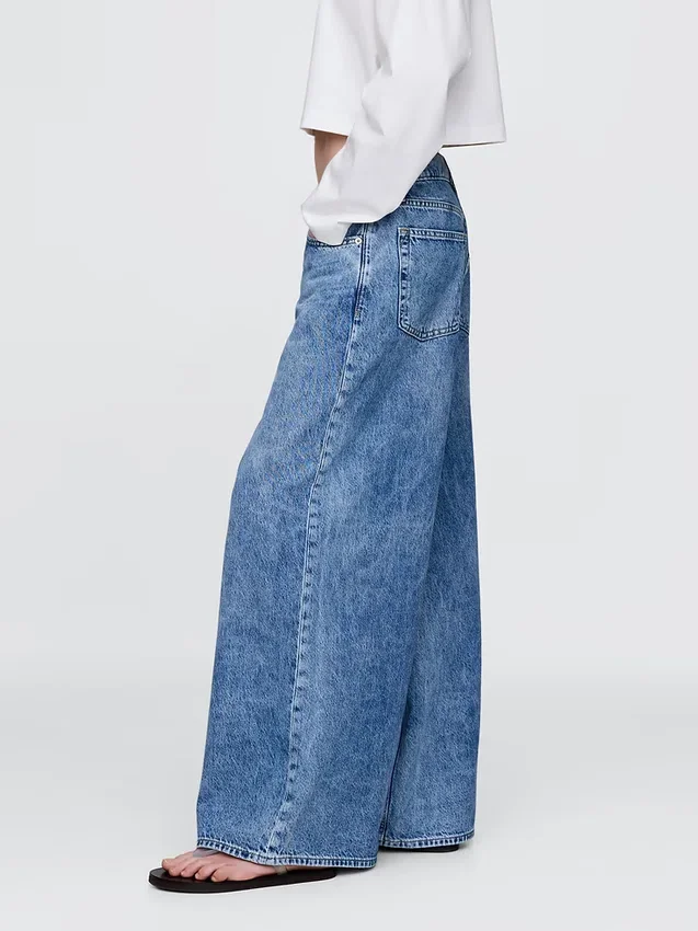 Laaghangende, extra wijde Jeans