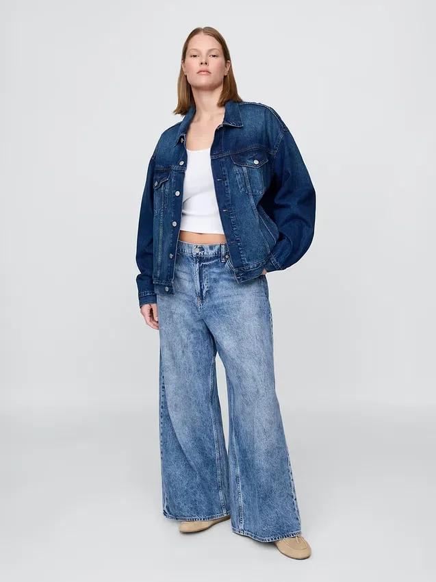 Laaghangende, extra wijde Jeans