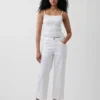 Laaghangende, relaxte cropped Jeans