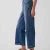 Laaghangende, relaxte cropped Jeans