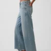 Laaghangende, relaxte cropped Jeans