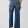 Laaghangende, relaxte cropped Jeans
