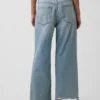Laaghangende, relaxte cropped Jeans