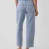 Laaghangende, relaxte cropped Jeans