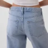 Laaghangende, relaxte cropped Jeans
