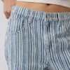 Laaghangende, relaxte cropped Jeans