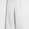 Laaghangende, relaxte cropped Jeans