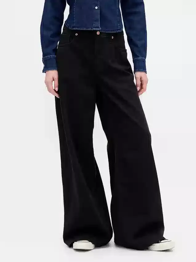 Laaghangende, ultrazachte, extra wijde Jeans