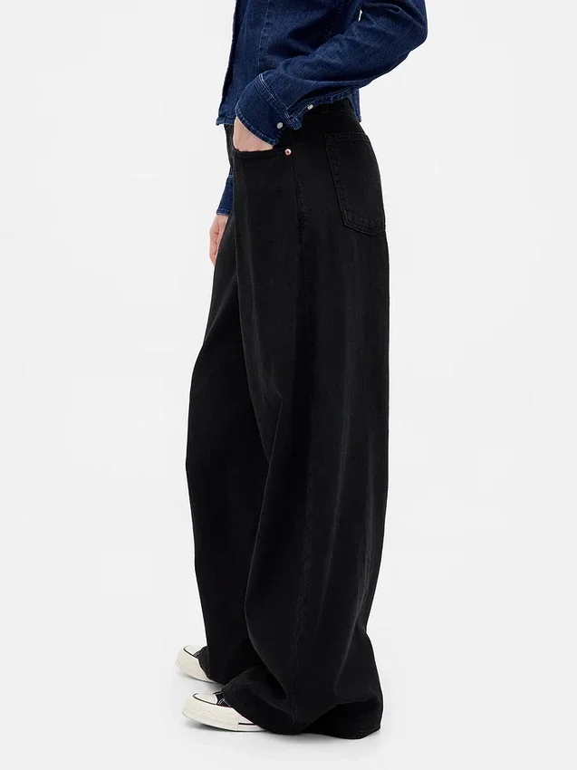 Laaghangende, ultrazachte, extra wijde Jeans