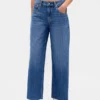Laaghangende, ultrazachte, relaxte cropped Jeans