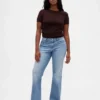 Lage taille, gevlochten zakken, lange en slanke Jeans