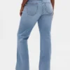 Lage taille, gevlochten zakken, lange en slanke Jeans