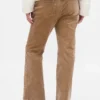 Lage taille, lange en slanke corduroybroek