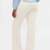 Lage taille, lange en slanke corduroybroek