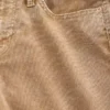 Lage taille, lange en slanke corduroybroek