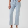 Lage taille, lange en slanke cropped Jeans