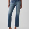 Lage taille, lange en slanke cropped Jeans