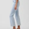 Lage taille, lange en slanke cropped Jeans