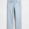 Lage taille, lange en slanke cropped Jeans