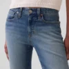 Lage taille, lange en slanke cropped Jeans