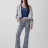 Lage taille, lange en slanke gestreepte Jeans
