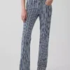 Lage taille, lange en slanke gestreepte Jeans