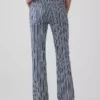 Lage taille, lange en slanke gestreepte Jeans